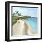 Summer Beach Walk-Isabelle Z-Framed Art Print