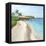 Summer Beach Walk-Isabelle Z-Framed Stretched Canvas