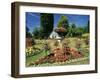 Summer Bedding, with the Royal Crescent Behind, Bath, Avon (Somerset), England-Chris Nicholson-Framed Photographic Print