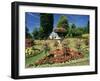 Summer Bedding, with the Royal Crescent Behind, Bath, Avon (Somerset), England-Chris Nicholson-Framed Photographic Print