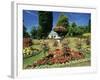 Summer Bedding, with the Royal Crescent Behind, Bath, Avon (Somerset), England-Chris Nicholson-Framed Photographic Print