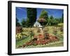 Summer Bedding, with the Royal Crescent Behind, Bath, Avon (Somerset), England-Chris Nicholson-Framed Photographic Print