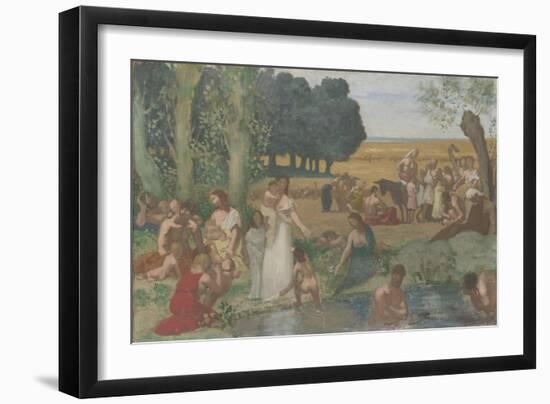 Summer, before 1873-Pierre Cécil Puvis de Chavannes-Framed Giclee Print