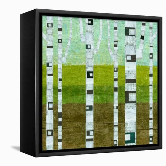 Summer Birches-Michelle Calkins-Framed Stretched Canvas