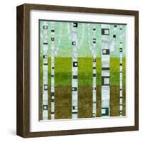 Summer Birches-Michelle Calkins-Framed Art Print