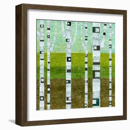 Summer Birches-Michelle Calkins-Framed Art Print