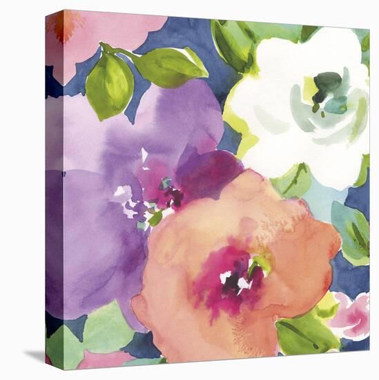 Summer Blooms-Sandra Jacobs-Stretched Canvas