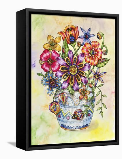 Summer Blooms-Charlsie Kelly-Framed Stretched Canvas