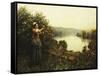 Summer Blossoms-Daniel Ridgway Knight-Framed Stretched Canvas