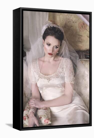 Summer Bride-Winter Wolf-Framed Stretched Canvas