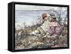 Summer, Brighouse Bay, 1919-Edward Atkinson Hornel-Framed Stretched Canvas