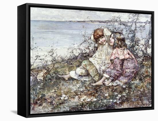 Summer, Brighouse Bay, 1919-Edward Atkinson Hornel-Framed Stretched Canvas