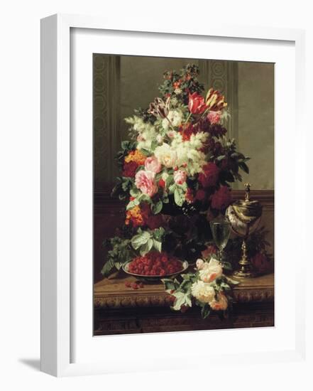 Summer Buffet II-Jean Baptiste Robie-Framed Premium Giclee Print