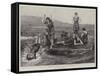 Summer by the Sea, the Diving Raft-Arthur Hopkins-Framed Stretched Canvas