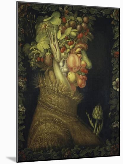 Summer, c.1573-Giuseppe Arcimboldo-Mounted Giclee Print