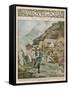 Summer Camp for Women Members of the Italian Alpine Club High in the Mountains-Alfredo Ortelli-Framed Stretched Canvas