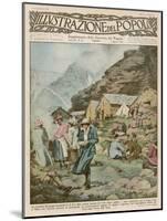 Summer Camp for Women Members of the Italian Alpine Club High in the Mountains-Alfredo Ortelli-Mounted Art Print