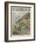 Summer Camp for Women Members of the Italian Alpine Club High in the Mountains-Alfredo Ortelli-Framed Art Print