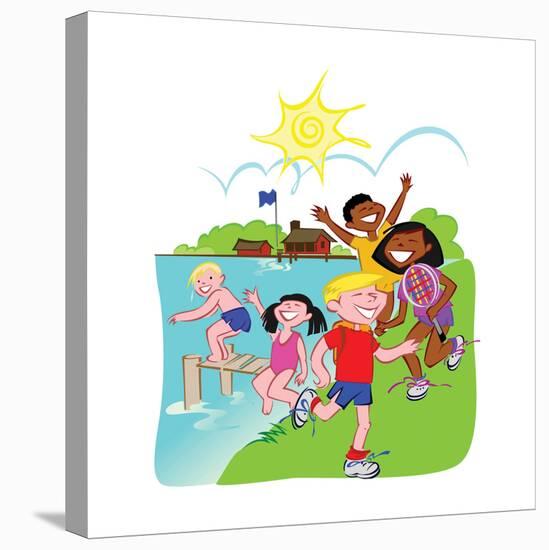 Summer Camp - Jack & Jill-null-Stretched Canvas