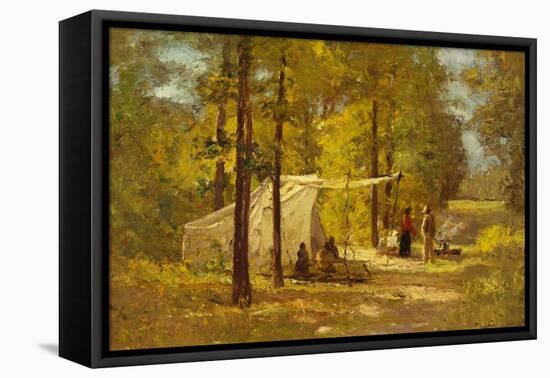 Summer Camp-Theodore Clement Steele-Framed Stretched Canvas