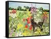 Summer Cat-Hilary Jones-Framed Stretched Canvas