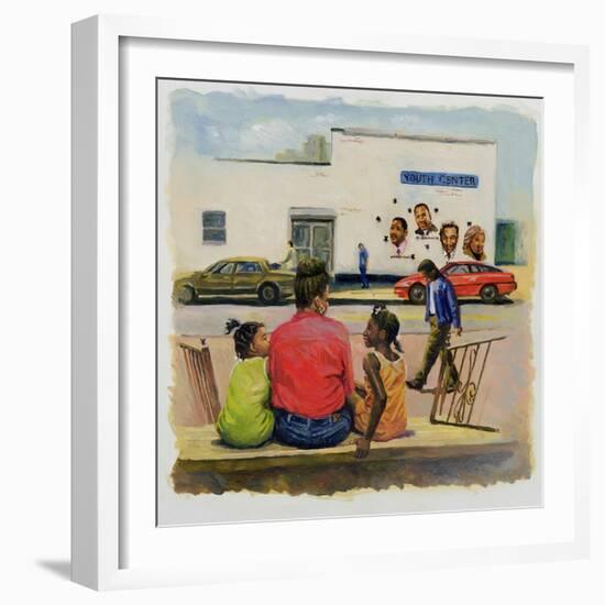 Summer City Stoop, 2000-Colin Bootman-Framed Giclee Print