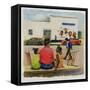 Summer City Stoop, 2000-Colin Bootman-Framed Stretched Canvas
