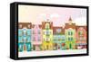 Summer Cityscape-LisaShu-Framed Stretched Canvas