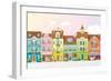 Summer Cityscape-LisaShu-Framed Art Print