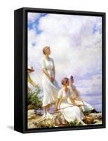 Summer Clouds, 1917-Charles Courtney Curran-Framed Stretched Canvas