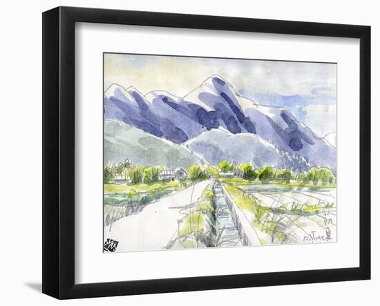 Summer Comes to Northern Japanese Alps-Kenji Fujimura-Framed Art Print