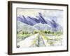 Summer Comes to Northern Japanese Alps-Kenji Fujimura-Framed Art Print