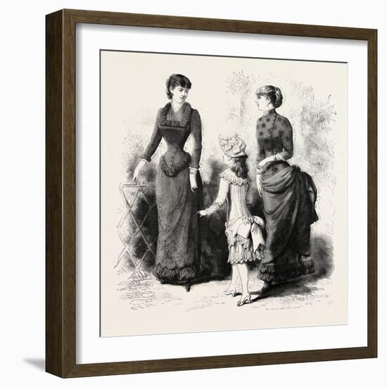 Summer Costumes, Fashion, 1884, UK-null-Framed Giclee Print