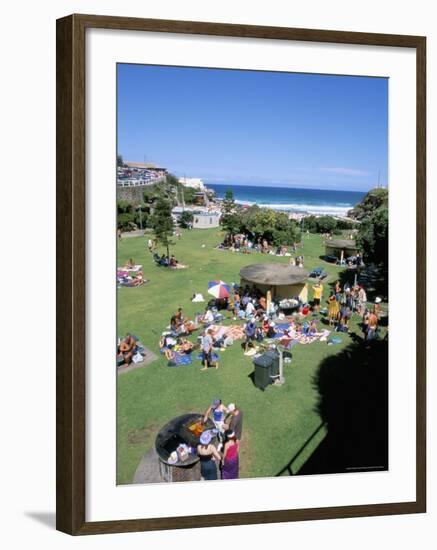 Summer Crowds at Tamarama, Sydney, Australia-Robert Francis-Framed Photographic Print