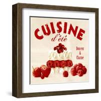 Summer cuisine cake-Galith Sultan-Framed Art Print