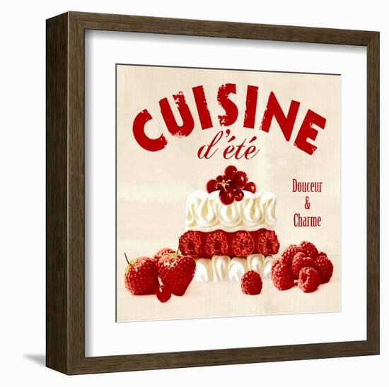 Summer cuisine cake-Galith Sultan-Framed Art Print