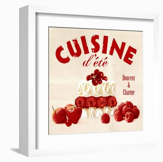 Summer cuisine cake-Galith Sultan-Framed Art Print