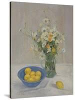 Summer Daisies and Lemons, 1990-Timothy Easton-Stretched Canvas