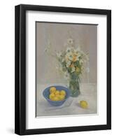 Summer Daisies and Lemons, 1990-Timothy Easton-Framed Premium Giclee Print