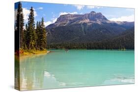 Summer Day at Emerald Lake, Canada-George Oze-Stretched Canvas