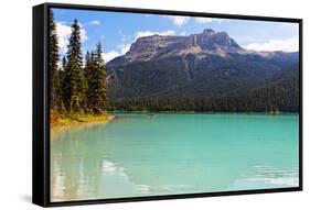 Summer Day at Emerald Lake, Canada-George Oze-Framed Stretched Canvas