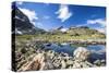 Summer day at Lake Grevasalvas Engadine Canton of Grisons Switzerland Europe-ClickAlps-Stretched Canvas