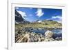 Summer day at Lake Grevasalvas Engadine Canton of Grisons Switzerland Europe-ClickAlps-Framed Photographic Print