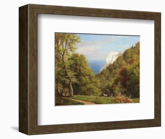 Summer Day At Moens Klint, Denmark-Carl Frederic Aagaard-Framed Premium Giclee Print