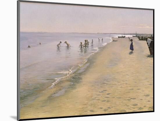 Summer Day at the South Beach of Skagen, 1884-Peder Severin Kröyer-Mounted Premium Giclee Print