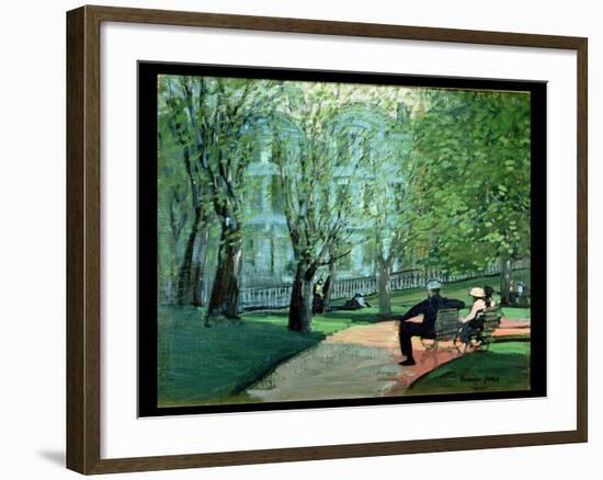 Summer Day, Boston Public Garden, c.1923-George Luks-Framed Giclee Print