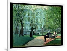 Summer Day, Boston Public Garden, c.1923-George Luks-Framed Giclee Print