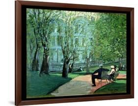 Summer Day, Boston Public Garden, c.1923-George Luks-Framed Giclee Print