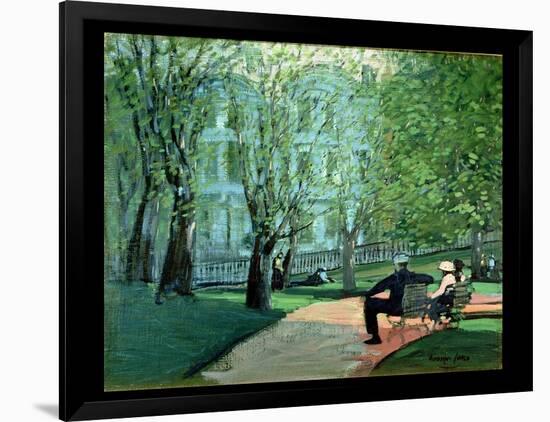 Summer Day, Boston Public Garden, c.1923-George Luks-Framed Giclee Print