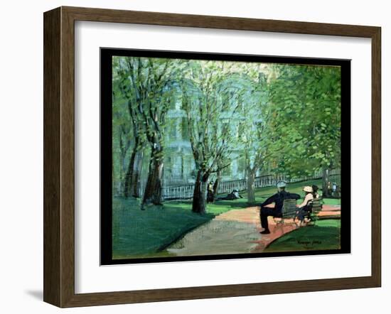 Summer Day, Boston Public Garden, c.1923-George Luks-Framed Giclee Print